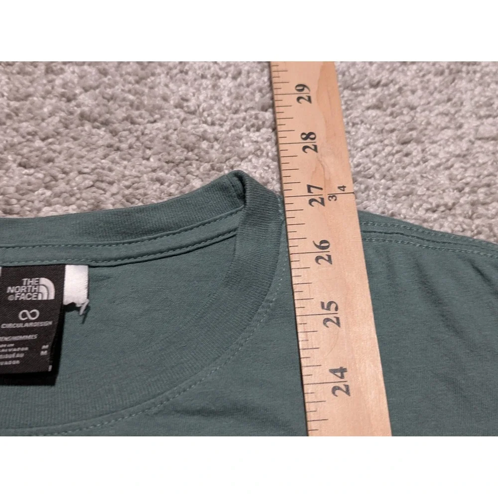 The North Face T Shirt Mens M Green Graphic Tee‎ Circular Design Outdoor Hiking